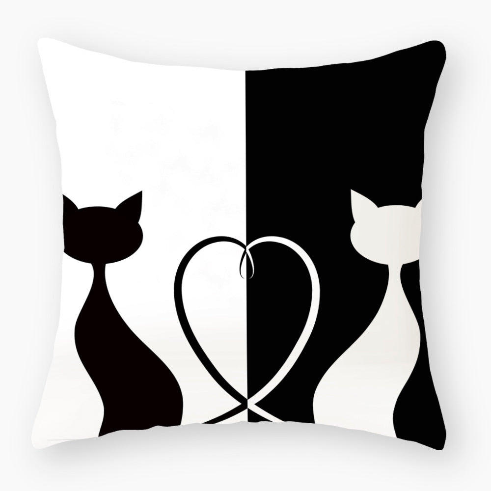 Fashionable Cute Cat Light Peach Skin Pillowcase - Bellarte Enchanté Fashionable Cute Cat Light Peach Skin Pillowcase